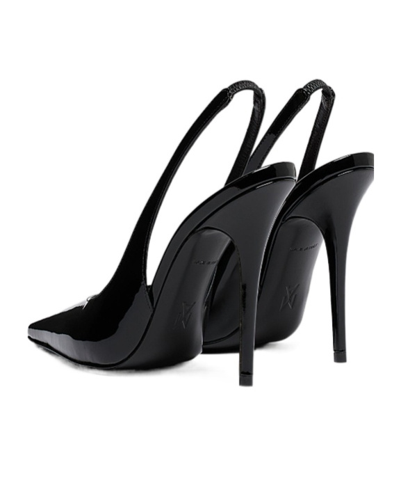 Amina Muaddi Pointed High-heeled Sandals In Black