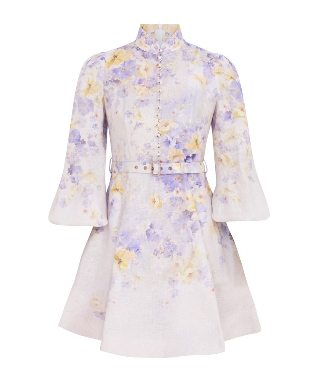 ZIMMERMANN ZIMMERMANN CRUSH BUTTONED MINI DRESS