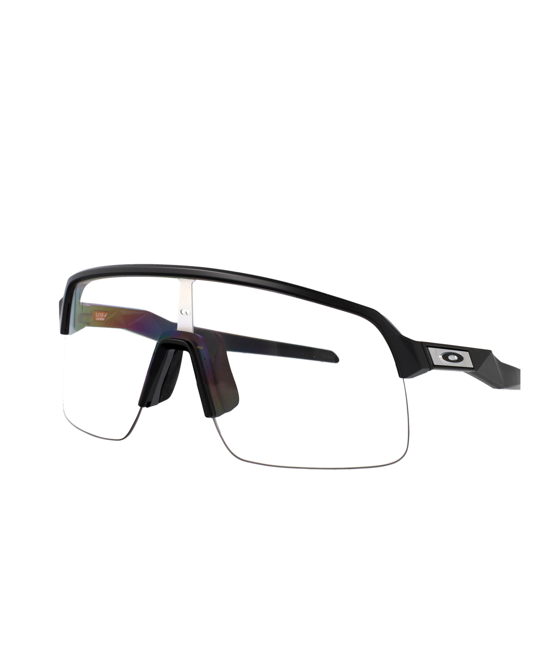 Oakley Geometric Frame Plain Mirror In White