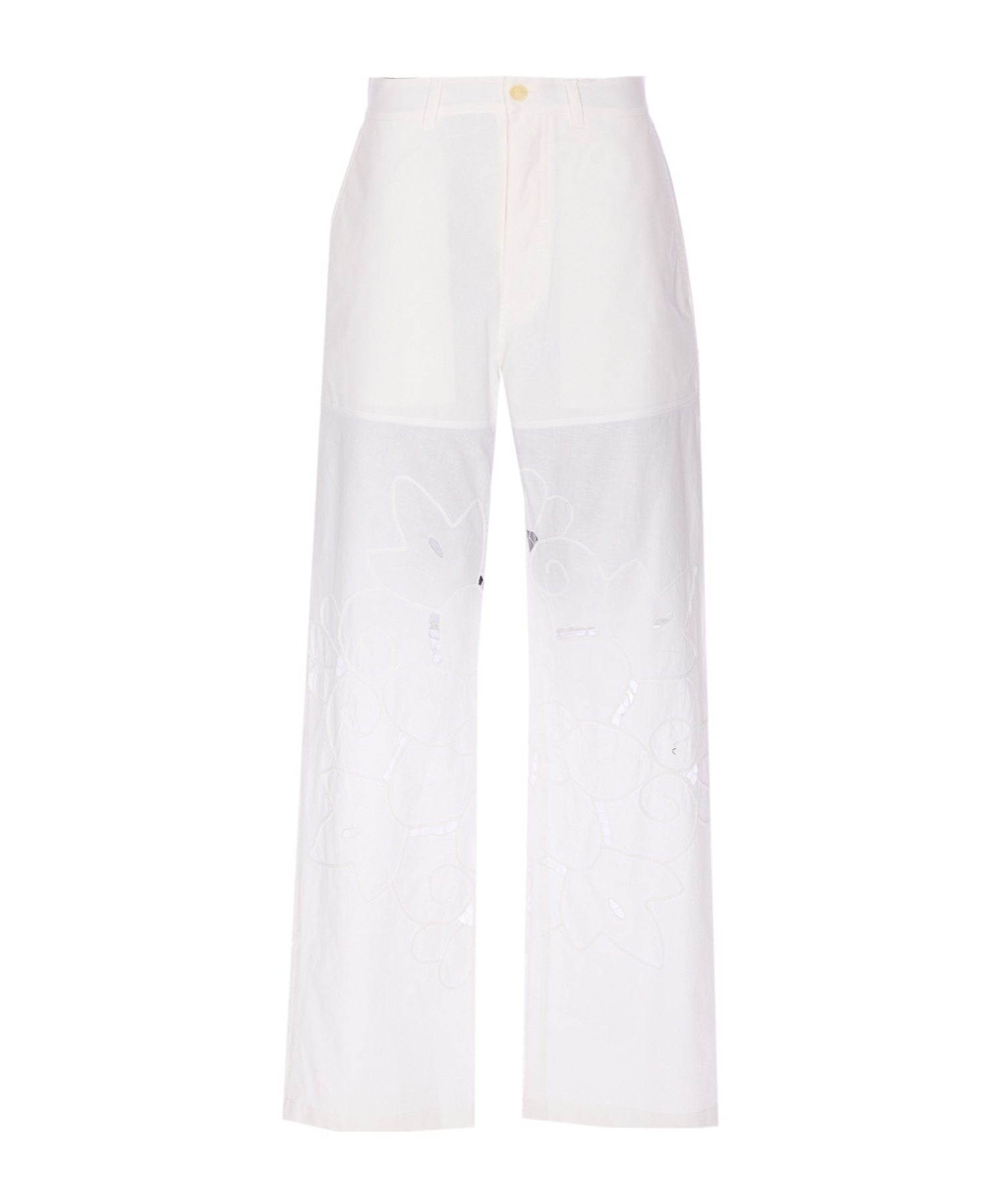 Marine Serre Belt Loops Slacks In White