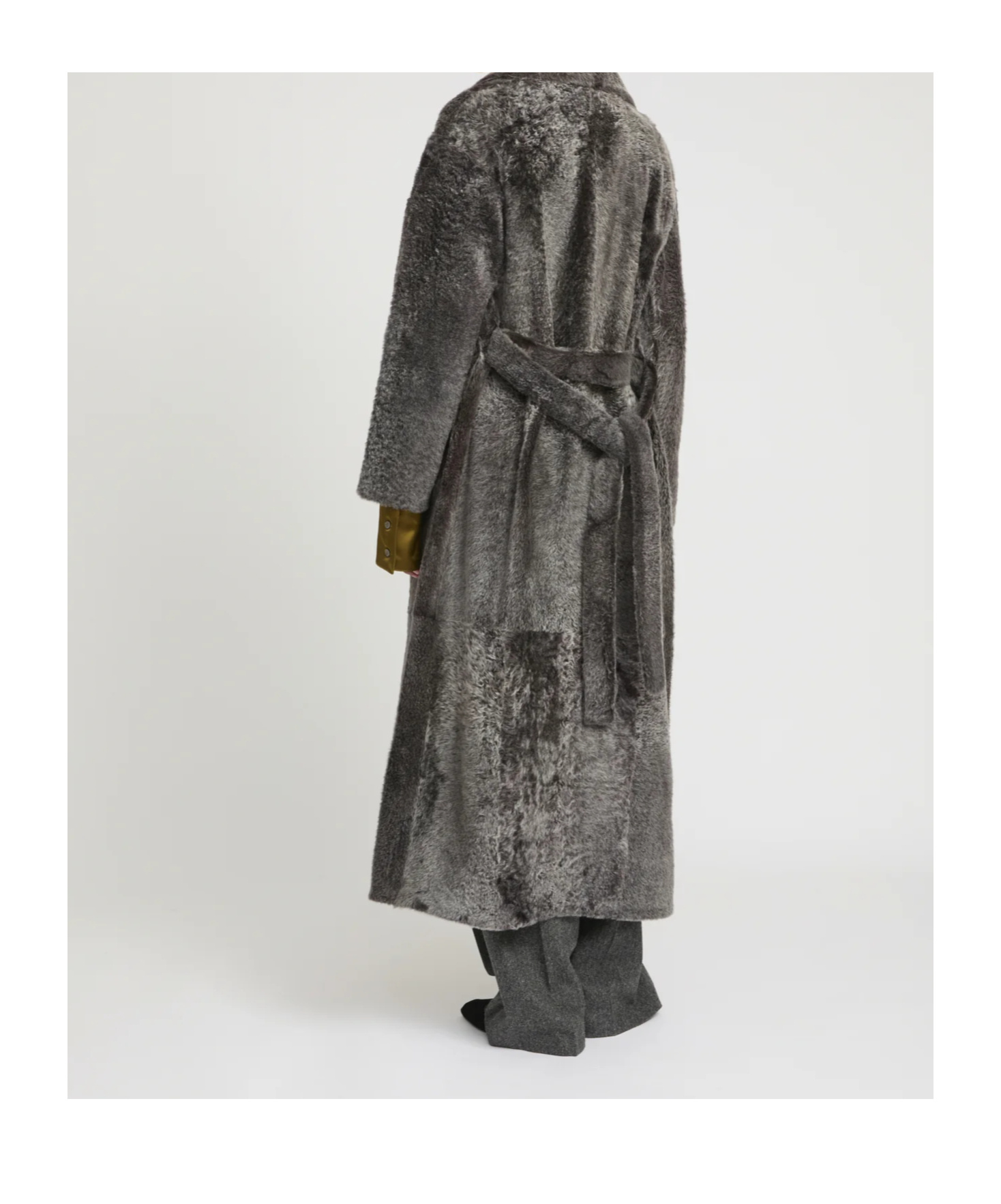 Yves Salomon Double-breasted Coat In Black