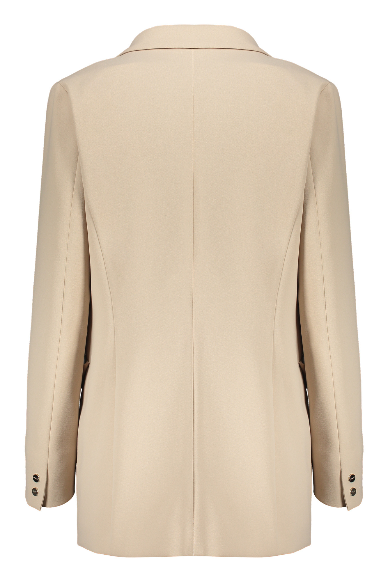 Herno Classic Beige Blazer With Pockets And Lapel In Neutral