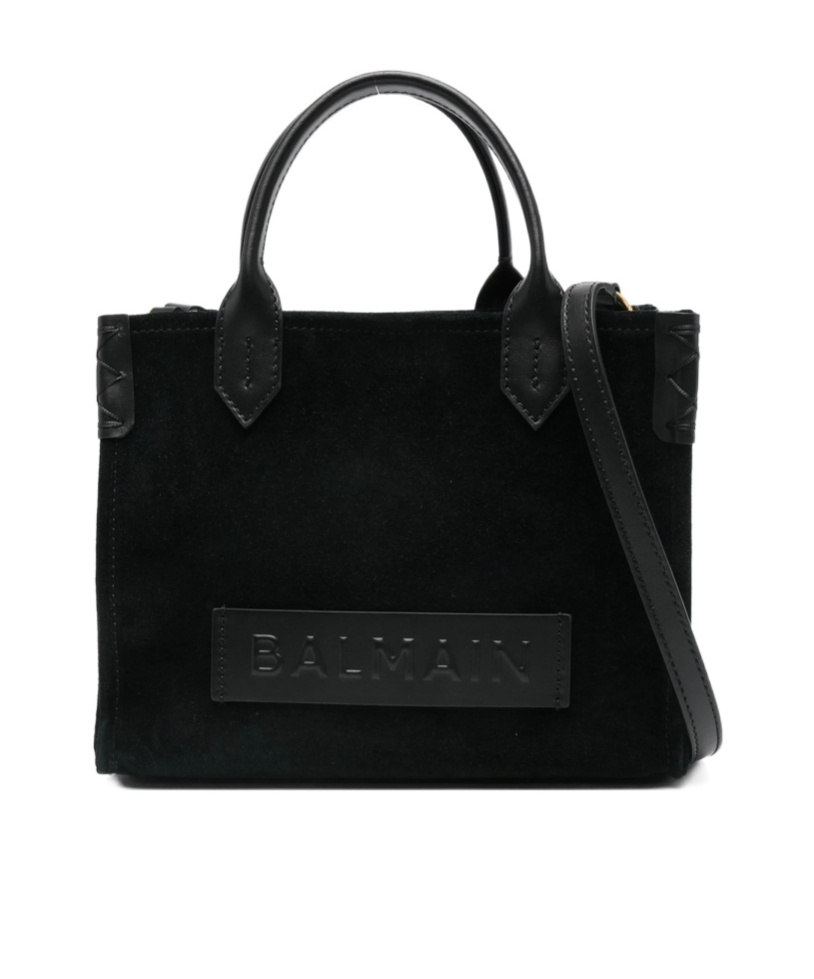 Balmain B-army Embossed-panel Tote Bag In Black