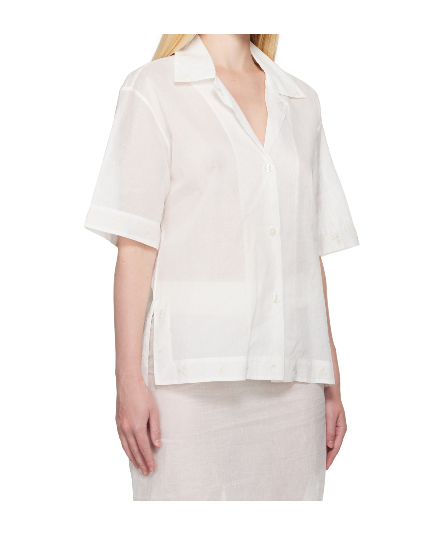 Rohe Lapel Shirt In White