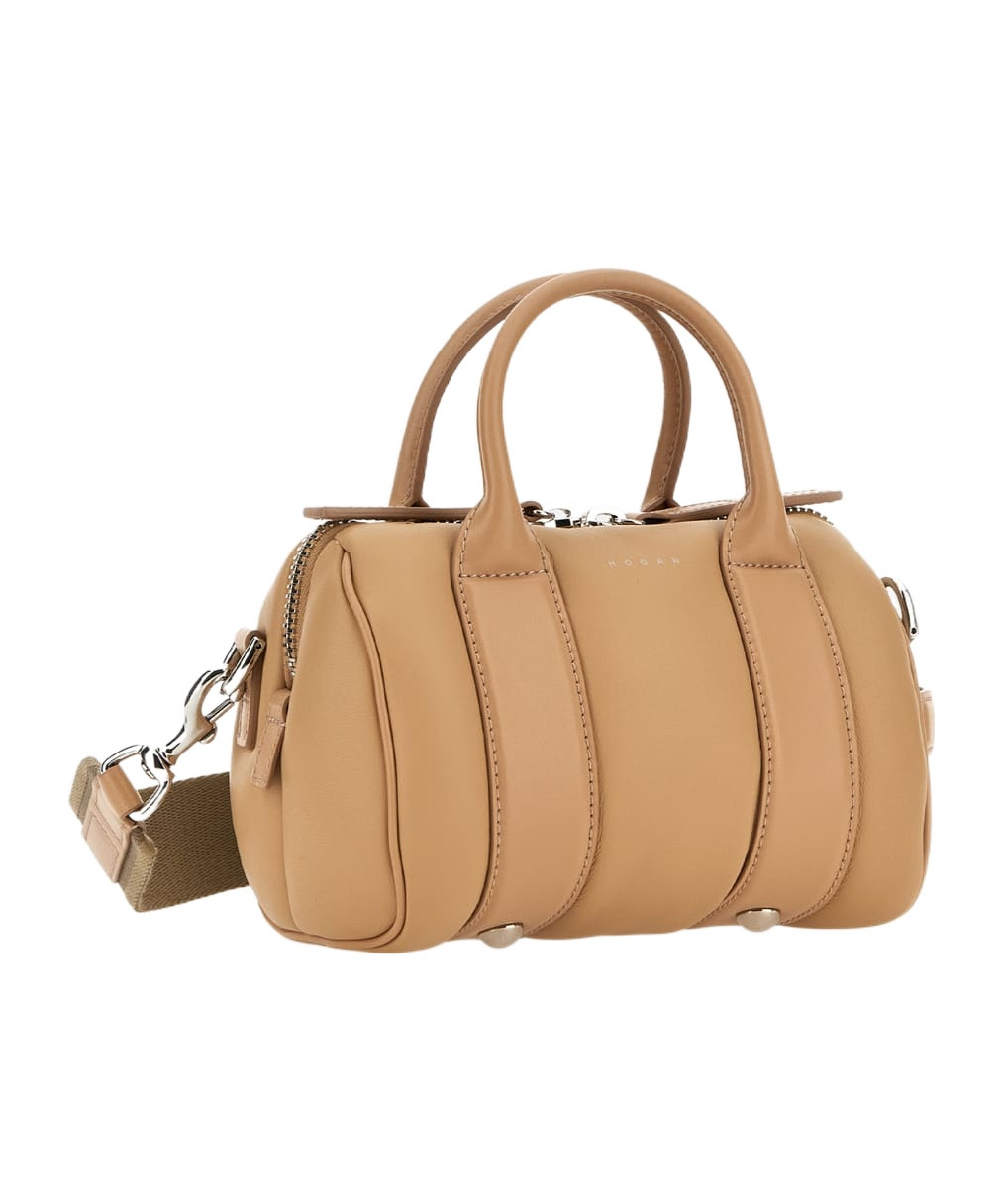 Hogan Bam Bam Bowling Bag Mini In Nude