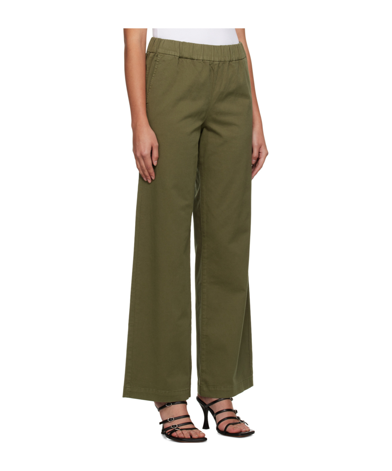 ANINE BING KOA SLIP-ON STRAIGHT TROUSERS