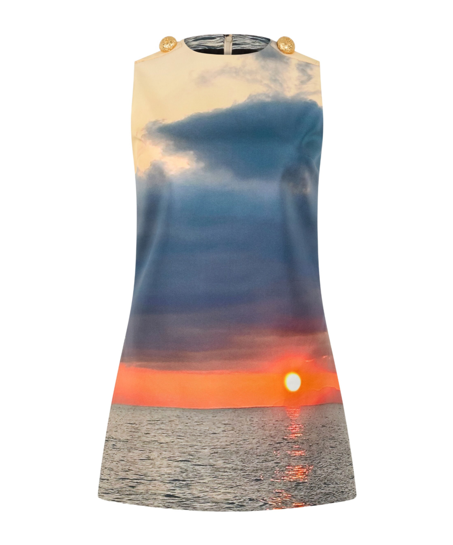 ROBERTO CAVALLI PHOTOGRAPH-PRINT MINI DRESS