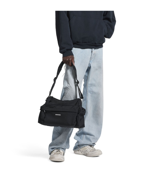 Balenciaga Men's Explorer Multipocket Weekender Small In Black In Black