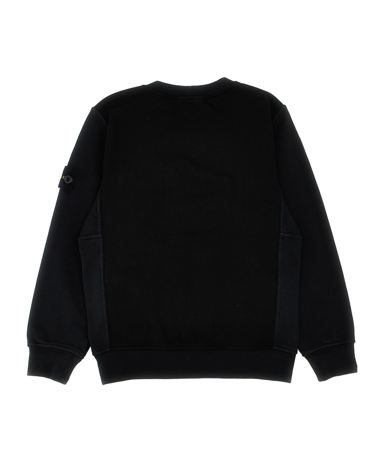 Stone Island Waffle-texture Sweater In Black