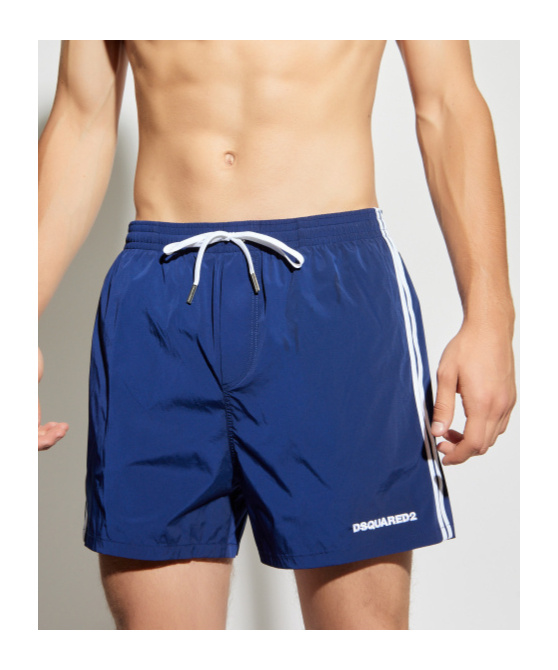 Dsquared2 Drawstring Swimming Trunks In Blue