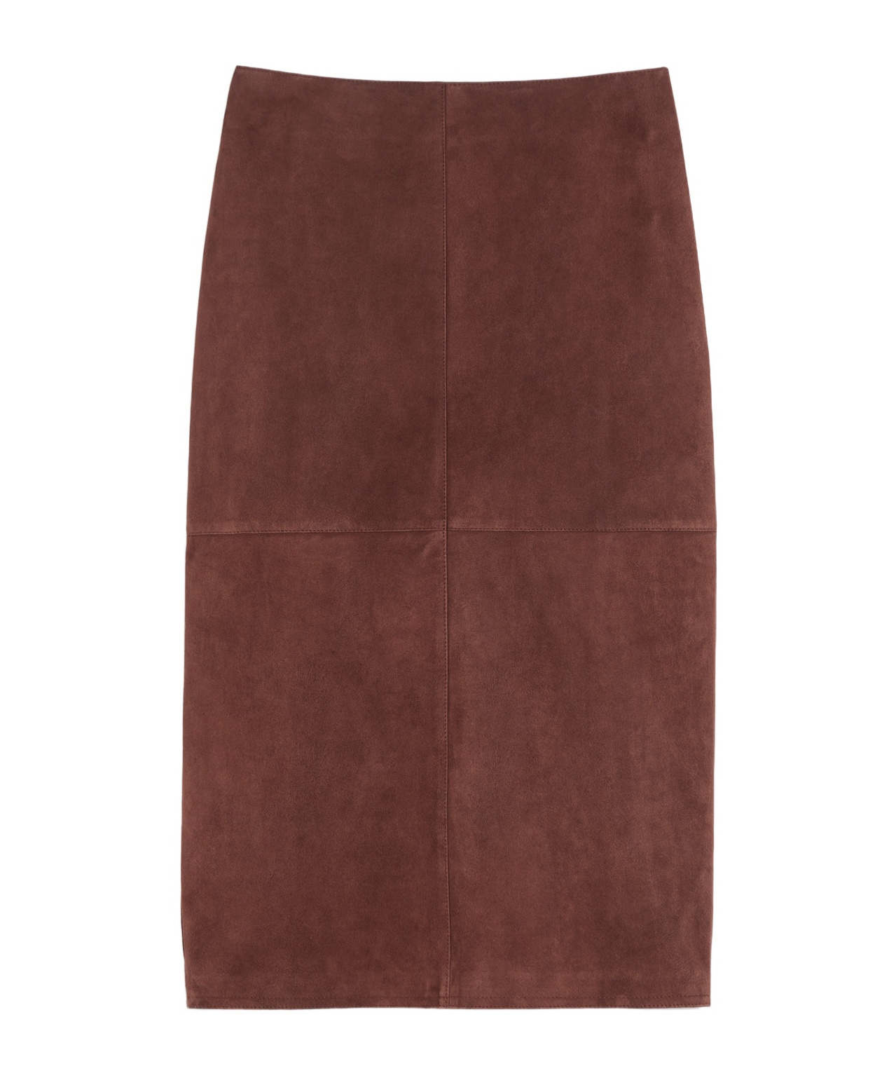 Weekend Max Mara Slit Skirt In Brown