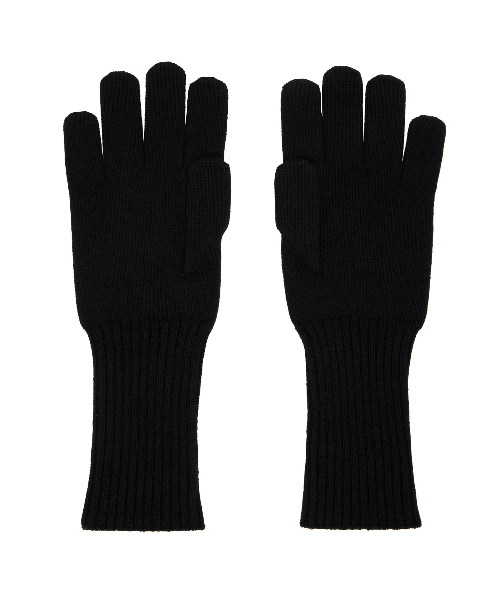 MARINE SERRE MOON LOGO KNIT LONG GLOVES
