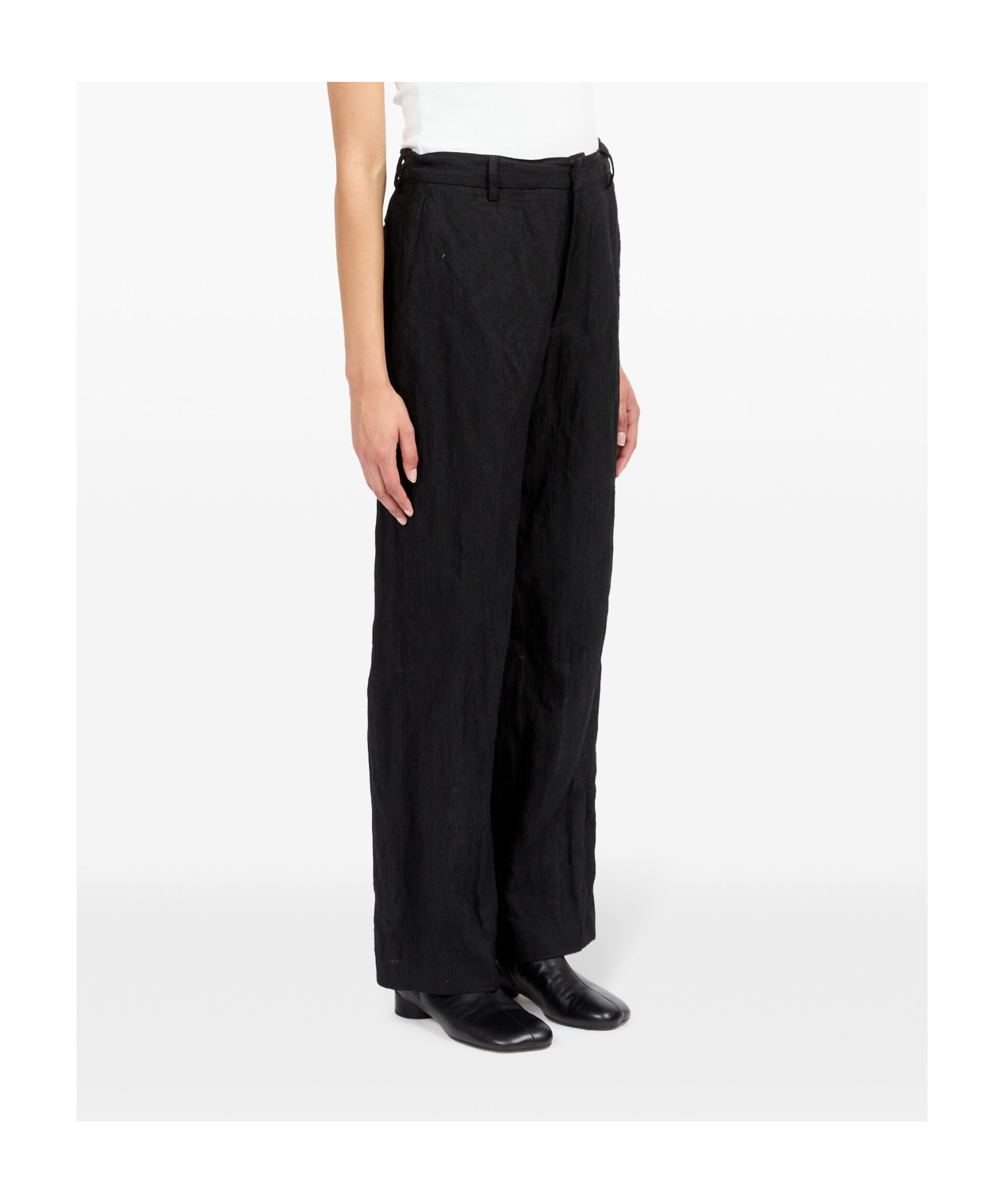 MM6 MAISON MARGIELA SINGLE-STITCH LOGO FLARED TROUSERS