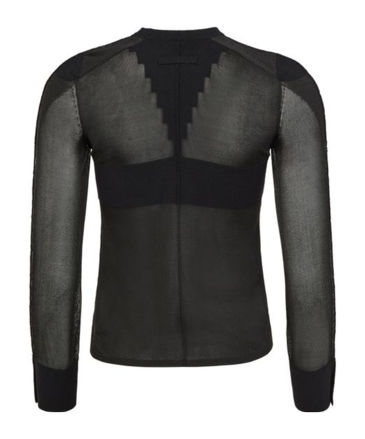 Jean Paul Gaultier The Viscose Knitted Long Sleeves Crew Neck Pullover In Black