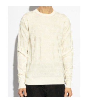 Dolce & Gabbana Logo-jacquard Sweatshirt In White