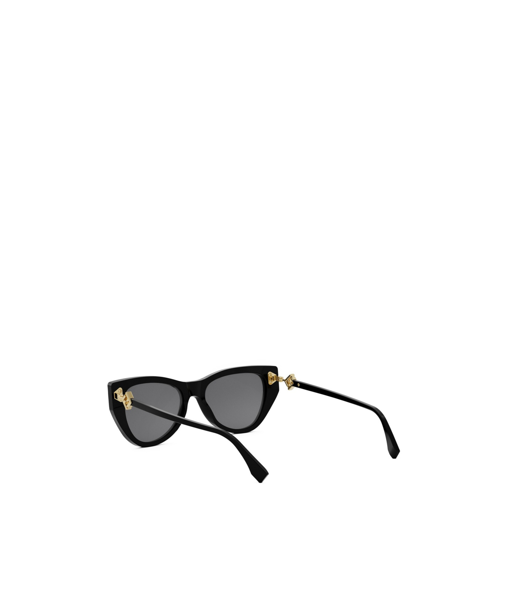 Fendi Smoke Cat Eye Ladies Sunglasses Fe40135i 01a 135 In Black
