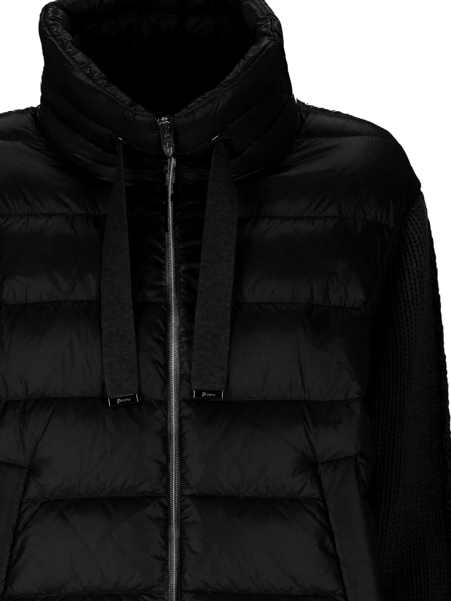Herno Ultralight Knitted Resort Jacket In Black