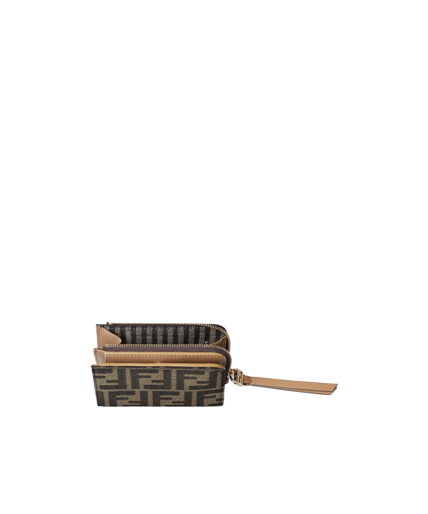 Fendi Small Wallet Sl Zucca Jacqu Wallets Brown In Brown