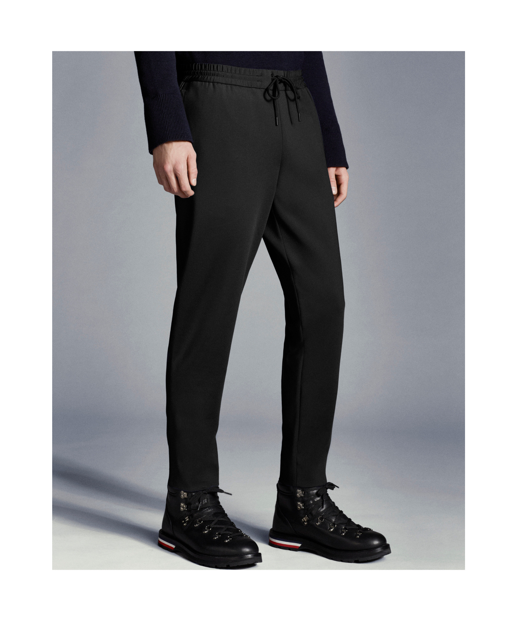 Moncler Logo-patch Drawstring Track Pants In Black
