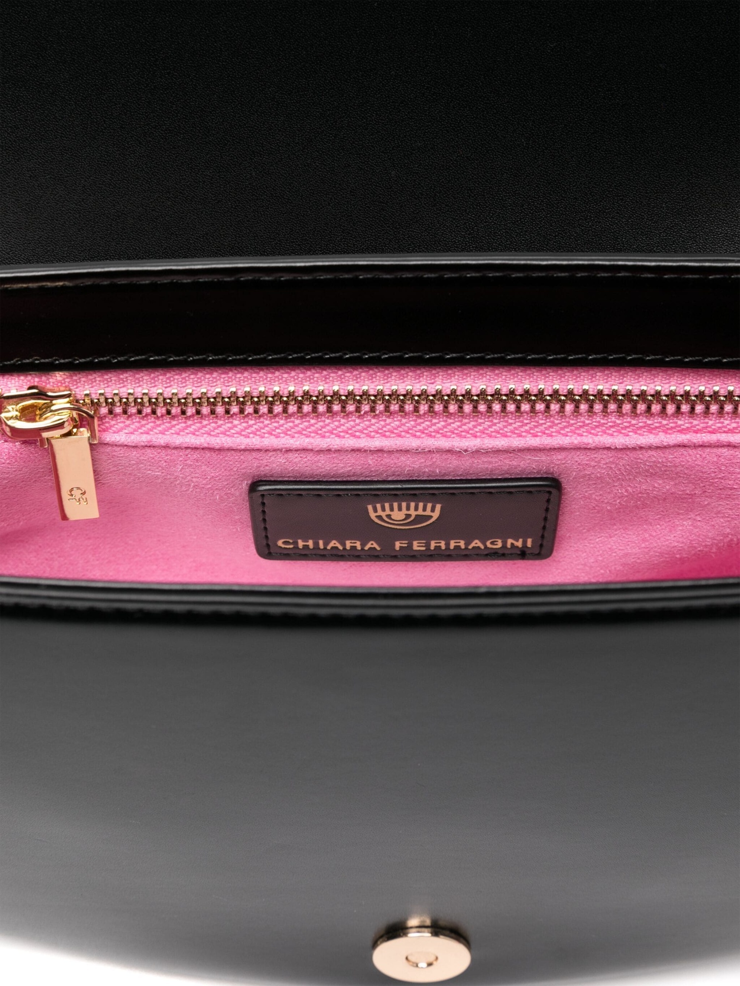 Chiara Ferragni Faux-leather Shoulder Bag In Black