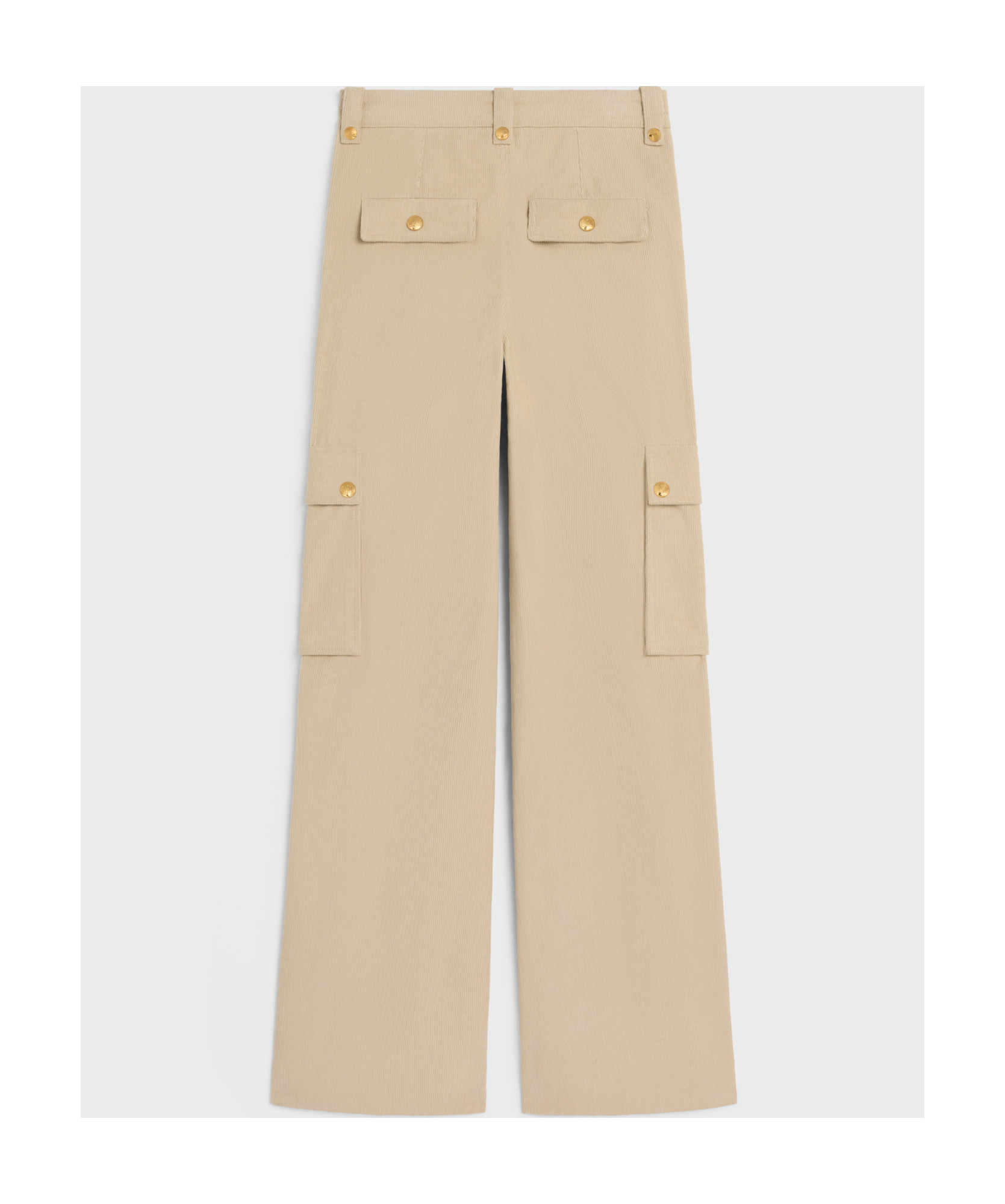 Celine Belt-loop Casual Pants In Brown