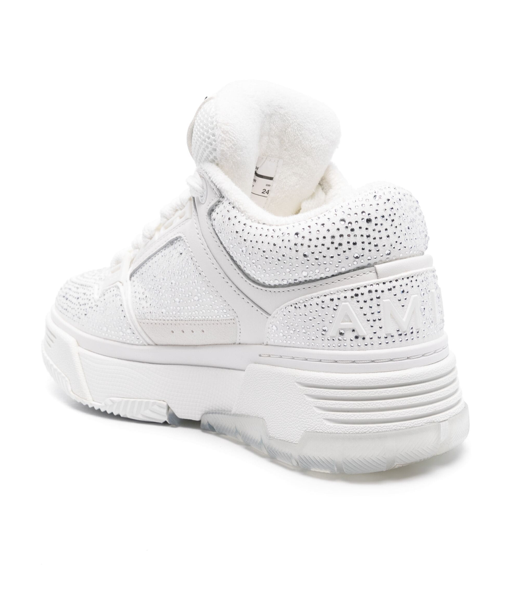 AMIRI CRYSTAL MA-1 LEATHER SNEAKERS