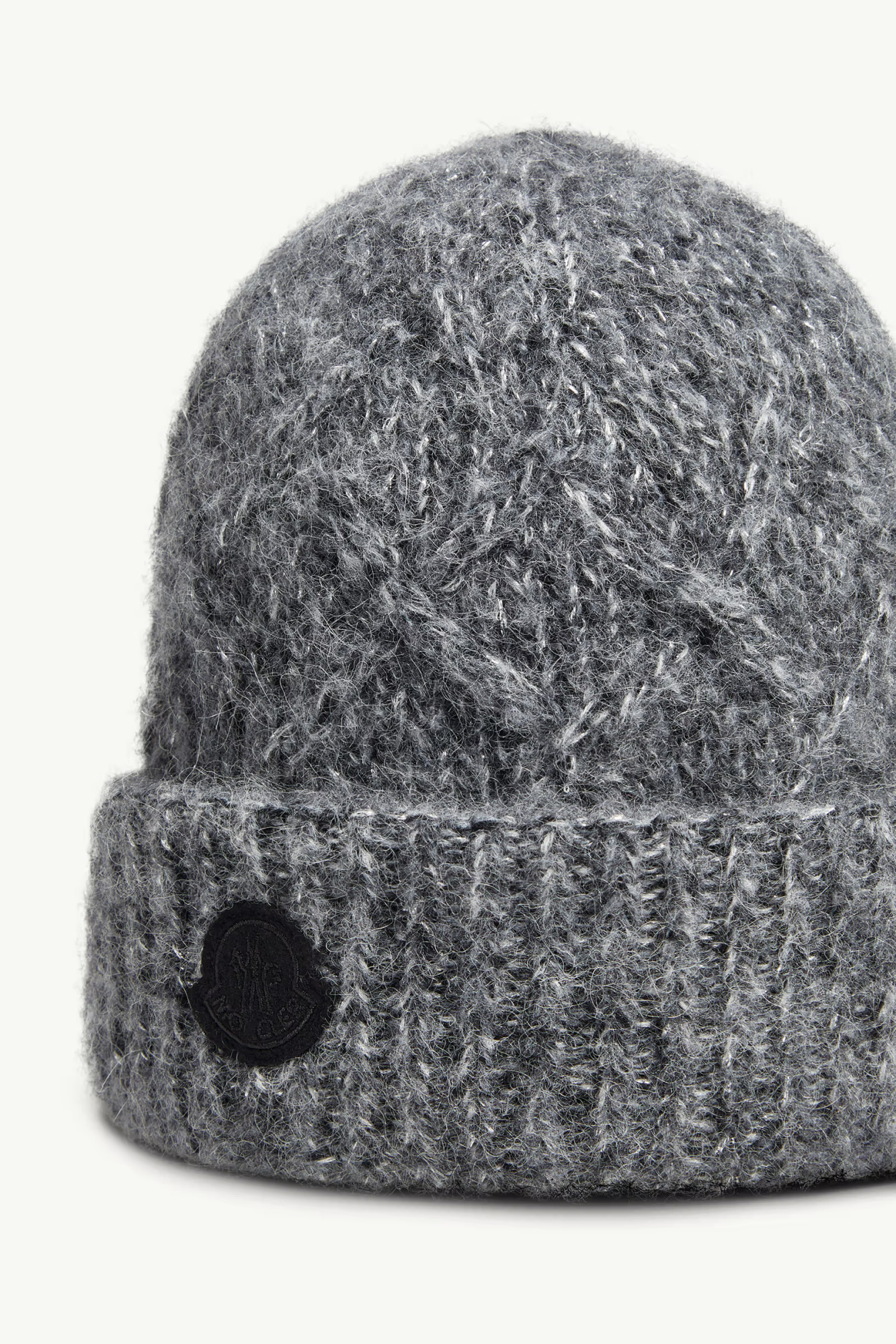 Moncler Alpaca Blend Beanie In Gray