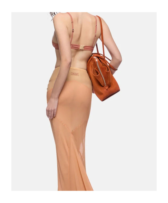 Attico The  Tulle Bra In Orange