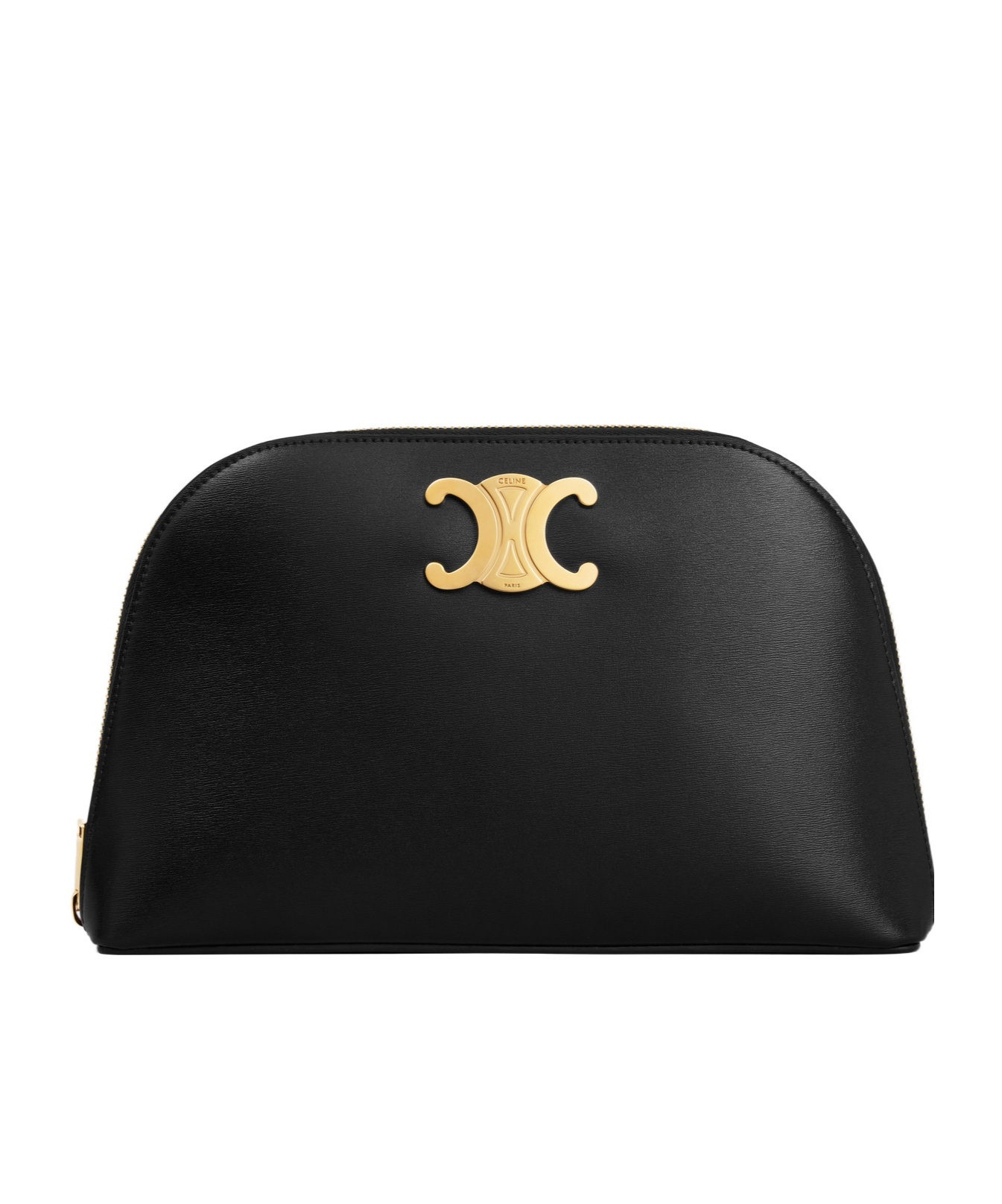 Celine Logo Clutch In Black