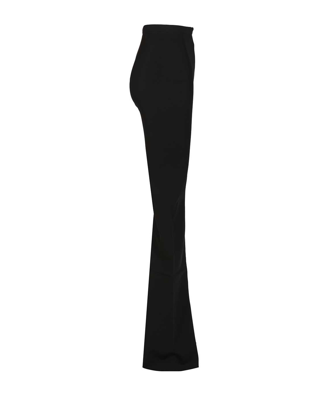 Rick Owens Lilies Mid-rise Flared-leg Pants In Black