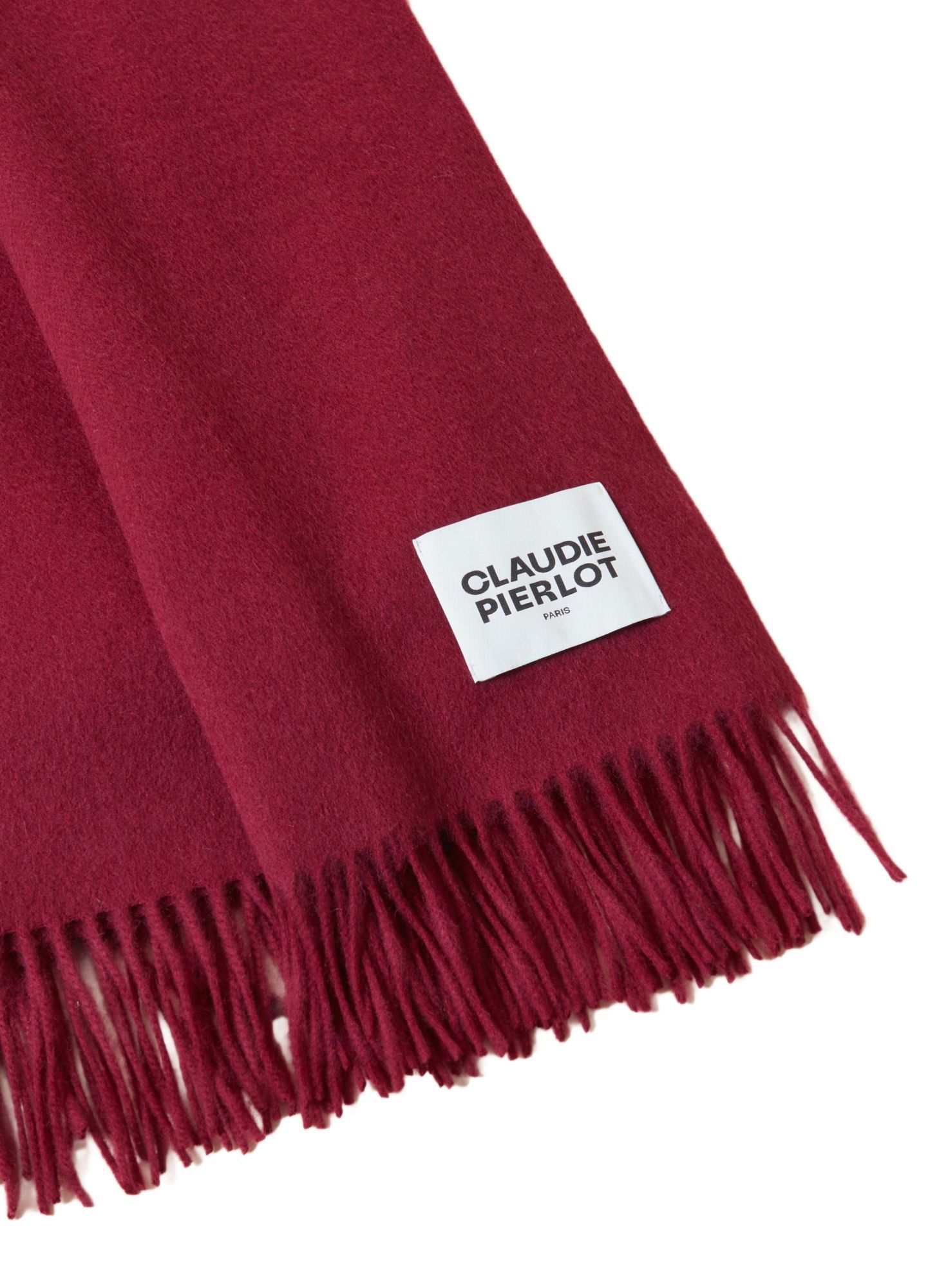 Claudie Pierlot Tassel Scarf In Red