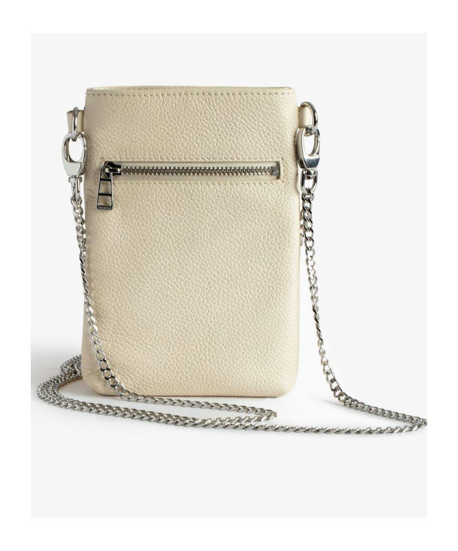 Zadig & Voltaire Rectangular Shoulder Bag In Nude