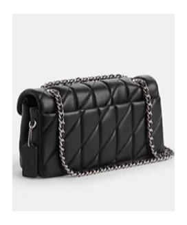 Coach Buy Now Tabby Shoulder Bag 26 With Quilting In Black
