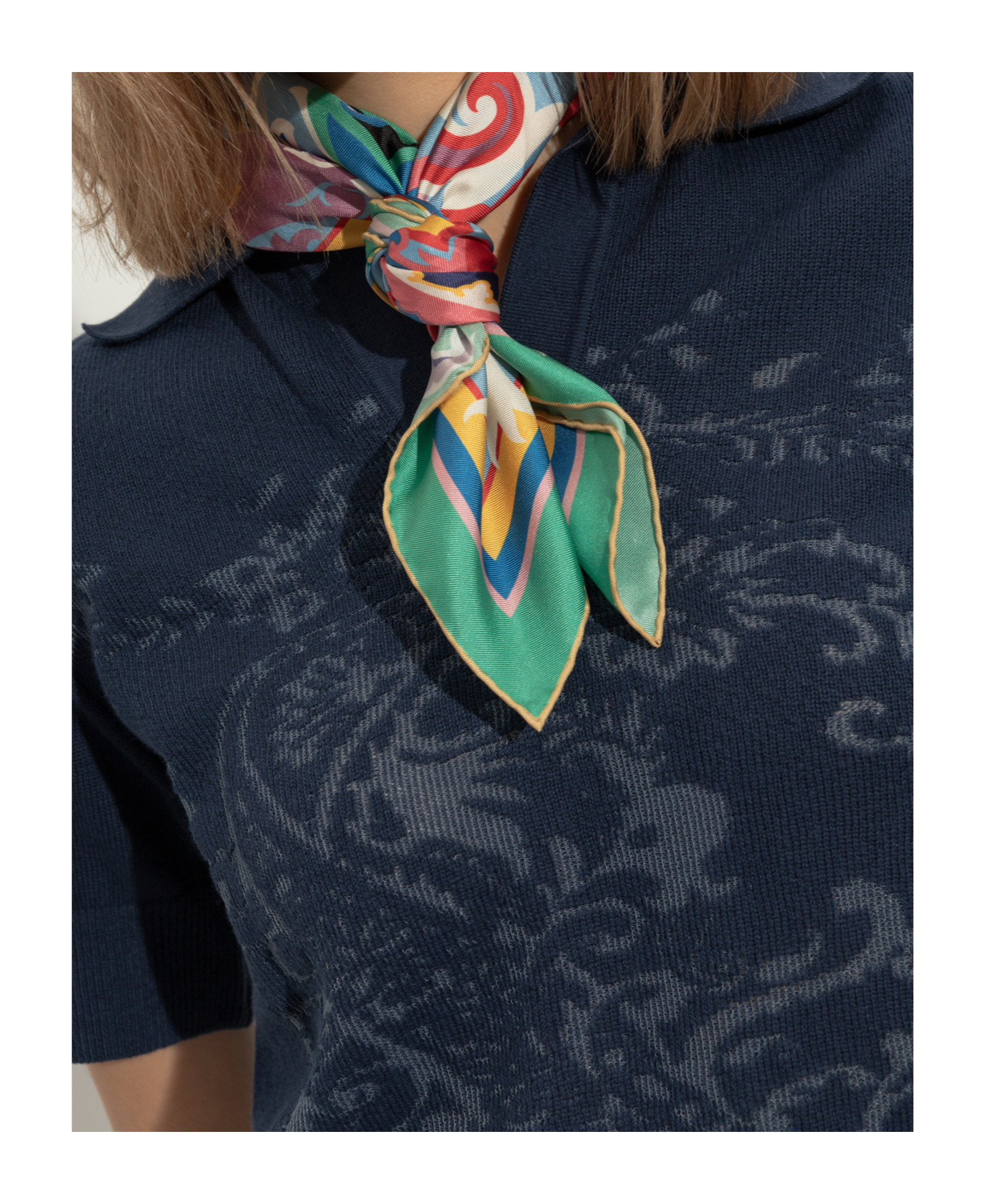 Etro Floral Silk Scarf In Multicolor