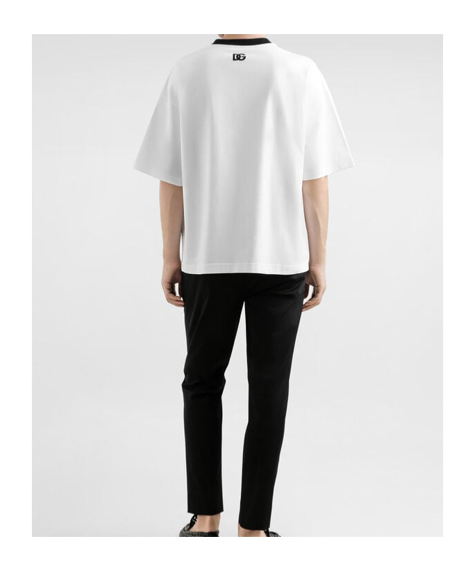 Dolce & Gabbana Graphic T-shirt Short Sleeves In White