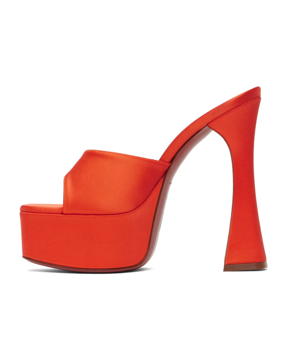 AMINA MUADDI DALIDA SQUARE-TOED HIGH-HEELED SANDALS