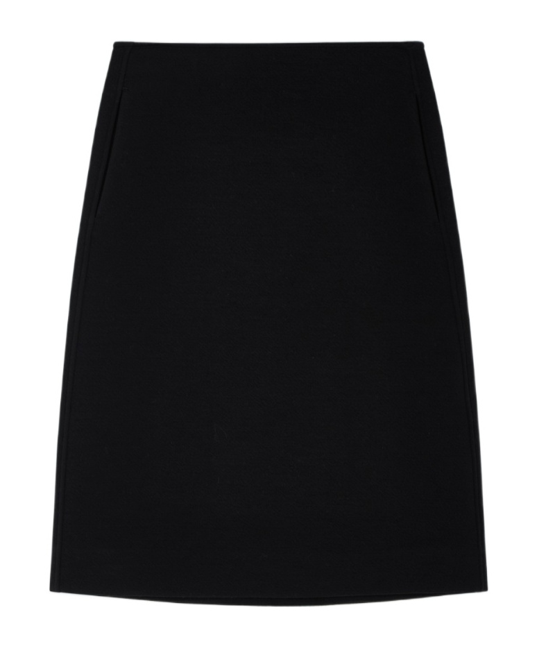 Jil Sander Midi Skirt In Black