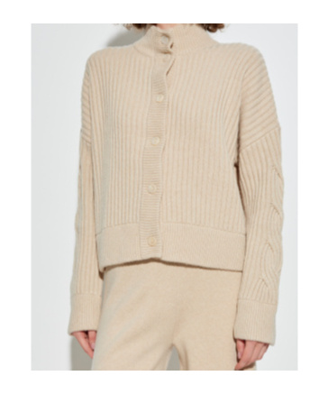 Max Mara Afelio Ribbed And Cable-knit Wool And Cashmere-blend Cardigan In Brown