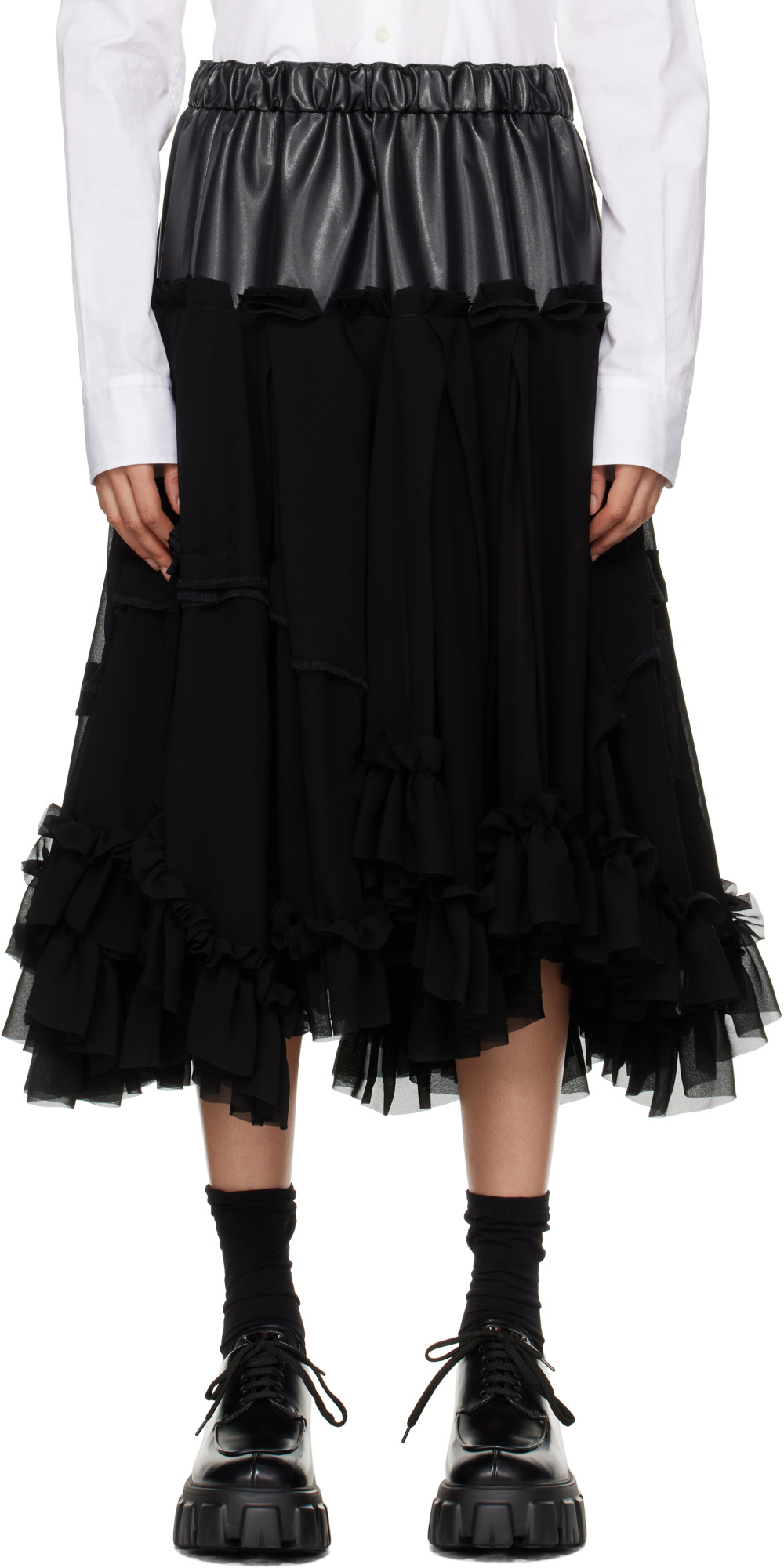 COMME DES GARÇONS ELASTIC WAIST SKIRT 
