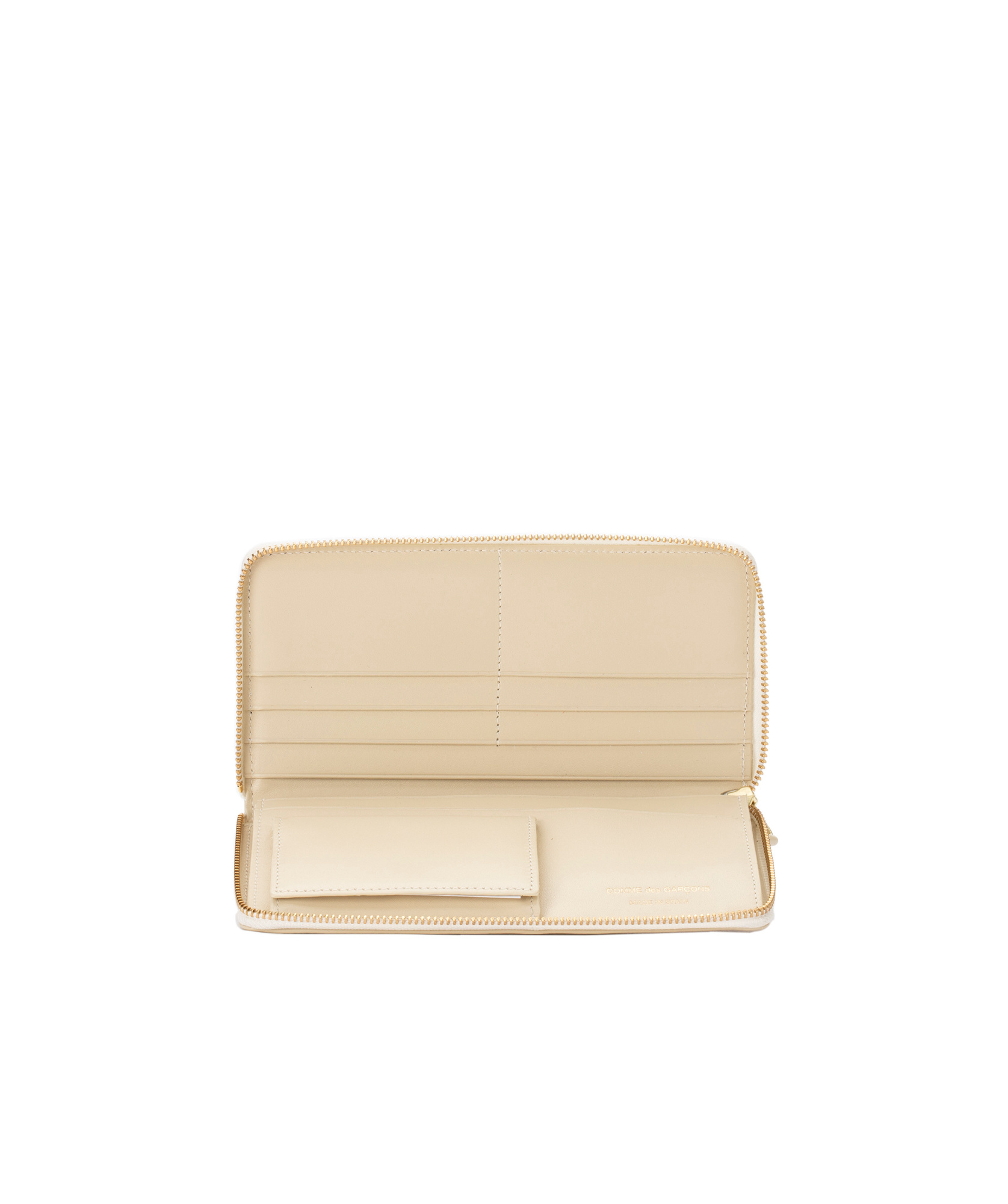 Comme Des Garçons Zipper Wallet In Brown