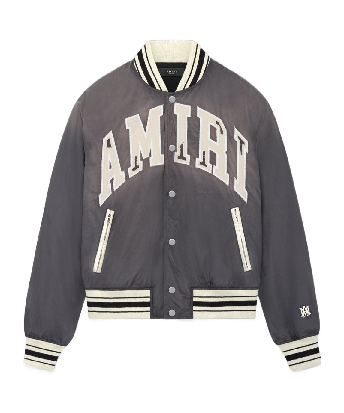 AMIRI LOGO-EMBROIDERED BOMBER JACKET