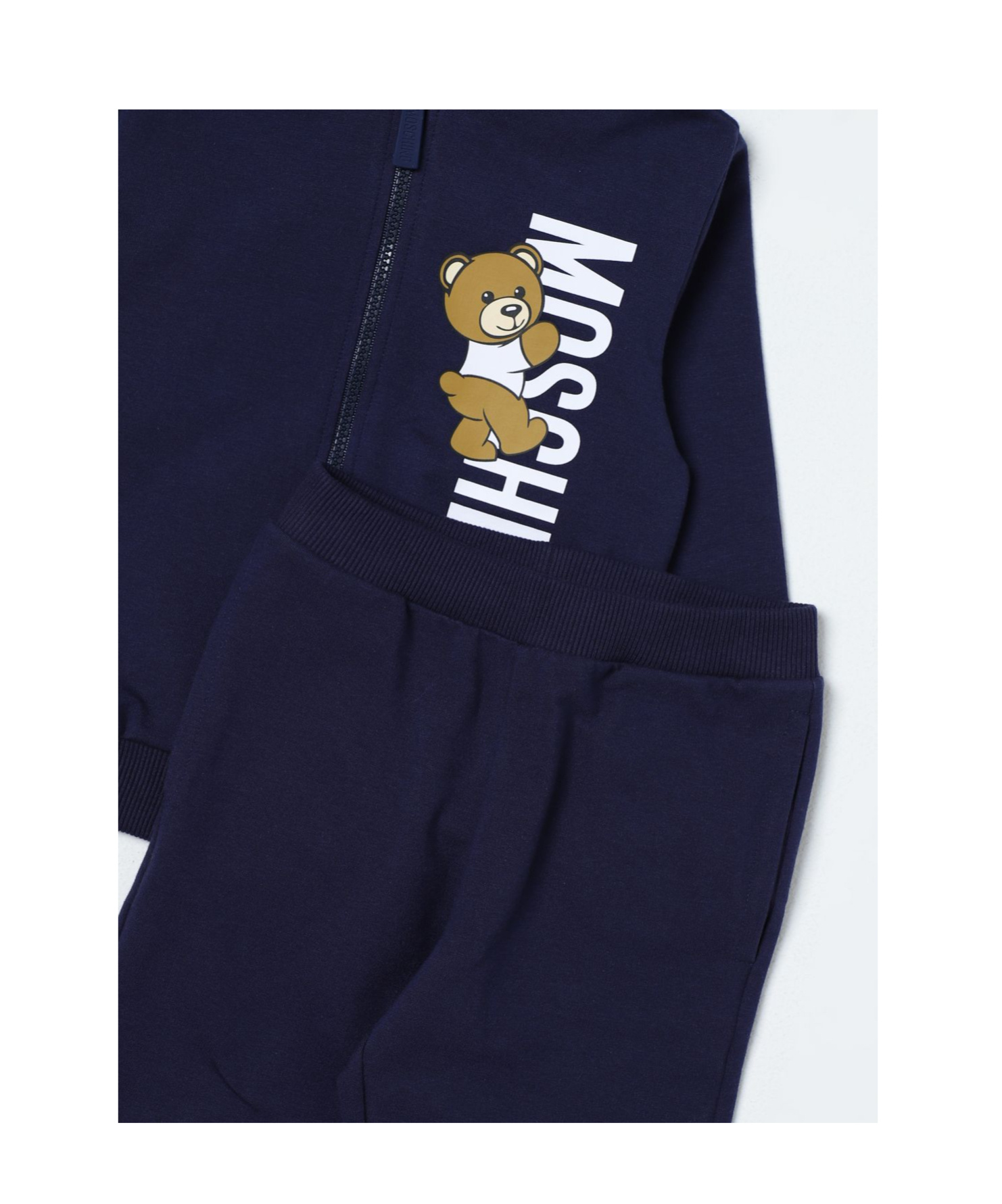 Moschino Teddy Bear Logo-print Tracksuit In Black