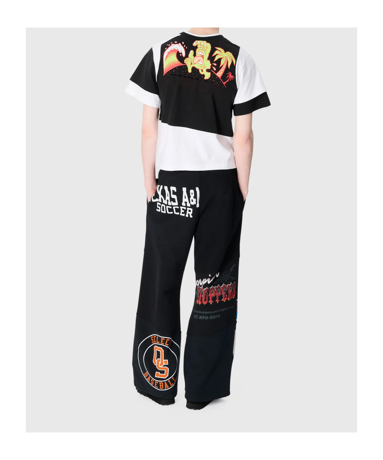 Marine Serre Graphic-print Track Pants In Black