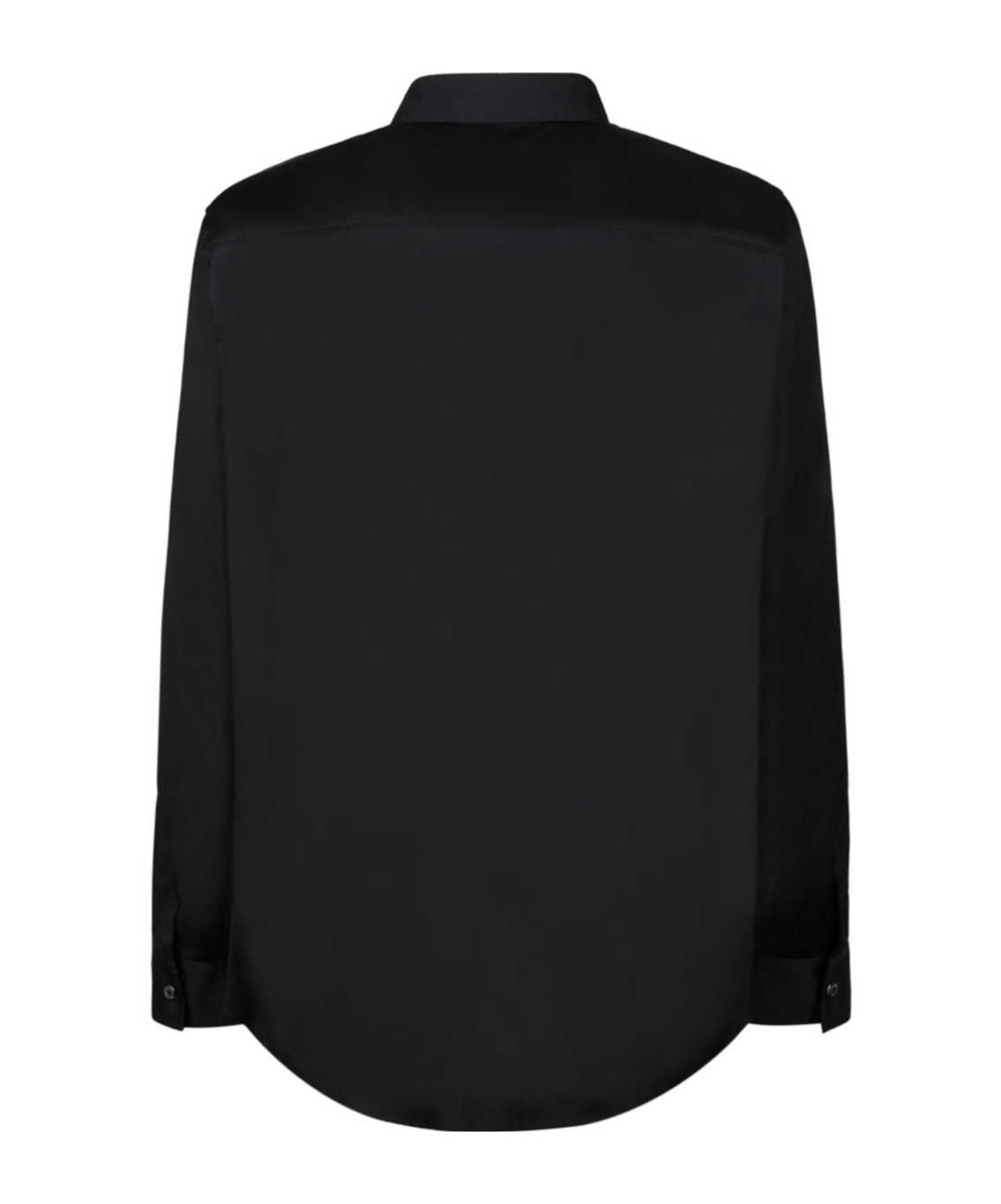 Dsquared2 Dsquared Men Black Stretch Poplin Shirt In Black