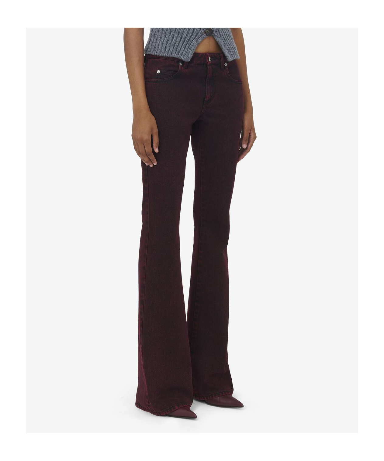 Alexander Mcqueen Flared Jeans In Black