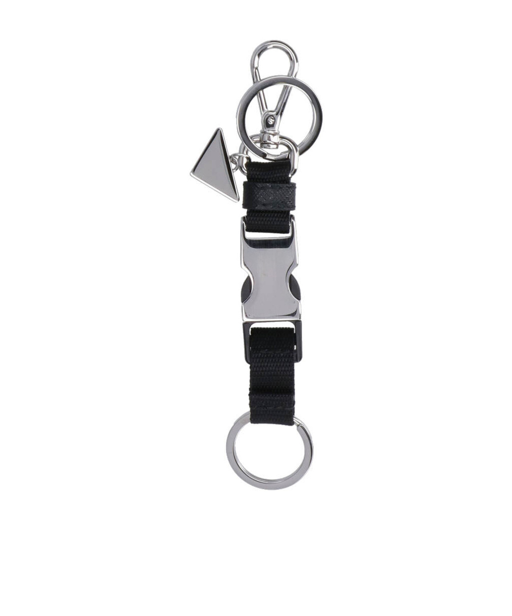Prada Logo-engraved Keyring