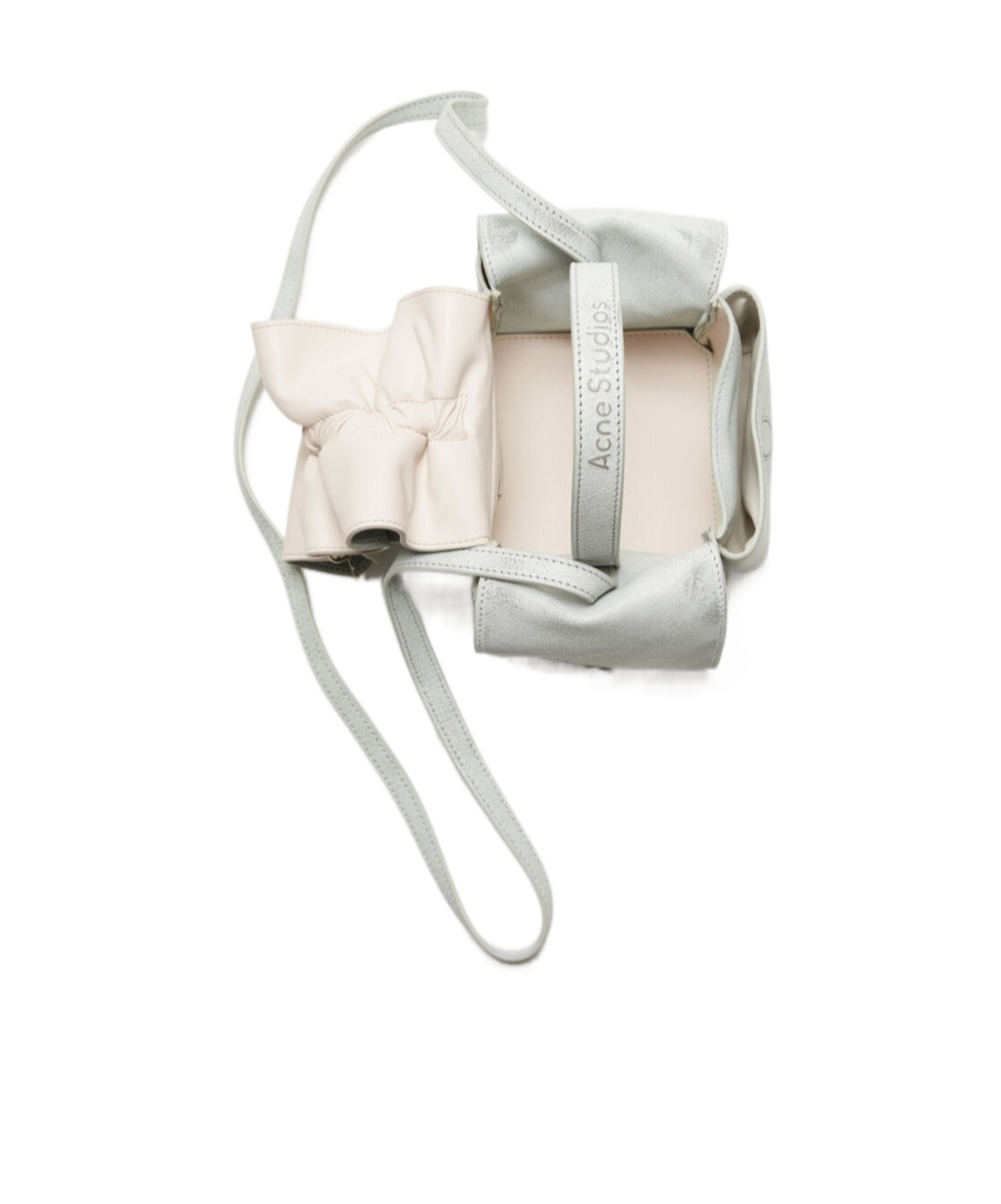 Acne Studios Multipocket Mini Camera Shoulder Bag In Gray