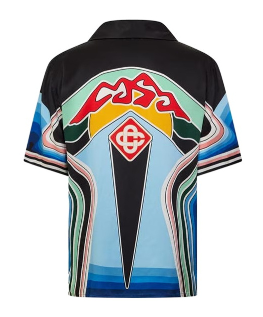 Casablanca Short Sleeve Cuban Collar Shirt In Multi
