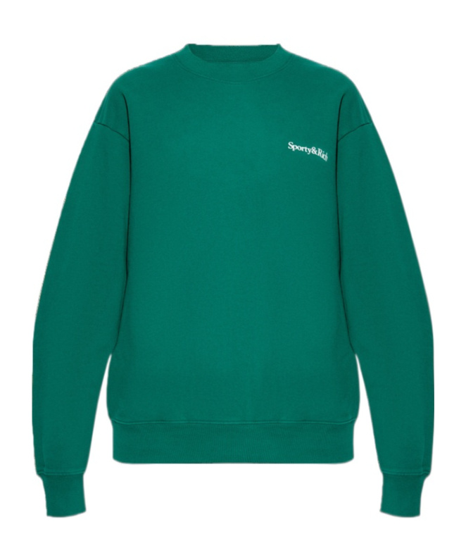 Sporty And Rich Round-neck Sweater In Green