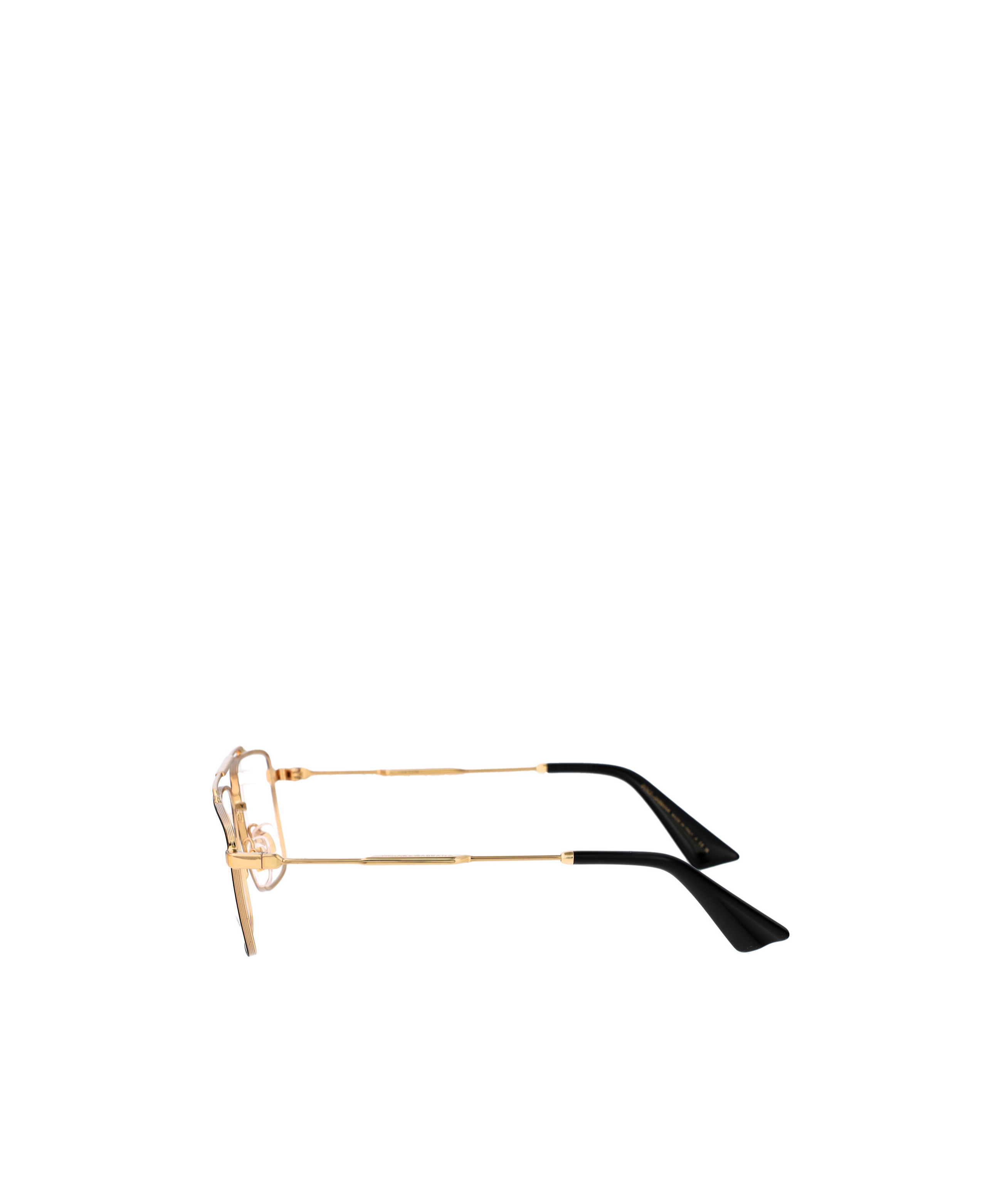 Dolce & Gabbana Dolce Gabbana Eyewear Rectangle Frame Glasses In Gold/matte Black